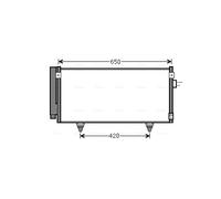 AVA Quality Cooling - Condensatore climatizzatore SU5077D R134a con asciugatore per Subaru