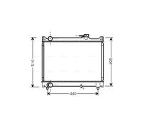 Radiatore Suzuki Vitara 2.0 2.5 V6 Benzina dal 1997 in poi NUOVO