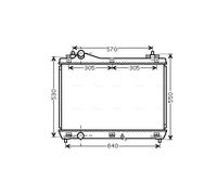 AVA QUALITY COOLING SZ2104 Radiatore, Raffreddamento motore per SUZUKI