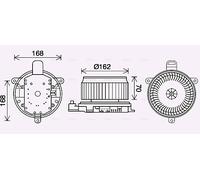 AVA QUALITY COOLING TO8740 Ventilatore abitacolo per LEXUS,TOYOTA