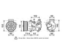 AVA QUALITY COOLING TOAK683 Compressore, Climatizzatore per TOYOTA