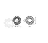 AVA QUALITY COOLING Viskokupplung Frizione Ventola per VW Transporter IV