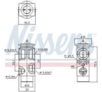 AVA QUALITY COOLING VL1179 Valvola ad espansione, Climatizzatore per VOLVO