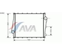 AVA QUALITY COOLING VL4022 Intercooler