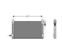 AVA QUALITY COOLING VL5015 Condensatore, Climatizzatore per VOLVO