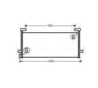 AVA QUALITY COOLING VL5081 Condensatore, Climatizzatore per RENAULT TRUCKS,VOLVO