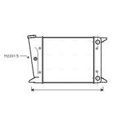 AVA QUALITY COOLING VN2002 Radiatore, Raffreddamento motore per VW
