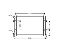 AVA QUALITY COOLING VN2204 Radiatore, Raffreddamento motore per AUDI,SEAT,SKODA,