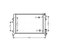 AVA QUALITY COOLING VN2295 Radiatore, Raffreddamento motore per AUDI,SKODA,VW