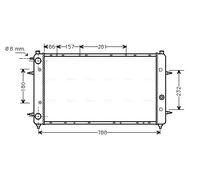 AVA QUALITY COOLING VNA2114 Radiatore, Raffreddamento motore per VW