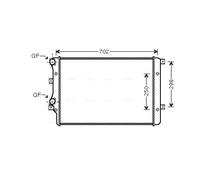AVA QUALITY COOLING VNA2206 Radiatore, Raffreddamento motore per AUDI,SEAT,SKODA