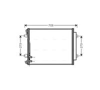 AVA QUALITY COOLING VNA5226D Condensatore, Climatizzatore per VW