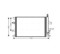 PRASCO VO5138D Condensatore climatizzatore