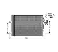 AVA QUALITY COOLING VO5161D Condensatore, Climatizzatore per LAND ROVER,VOLVO