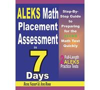 Ava Ross Reza N ALEKS Math Placement Assessment in 7 Days: Step-By-S (Tascabile)