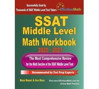 Ava Ross Reza Nazari SSAT Middle Level Math Workbook 2020 - 2021 (Tascabile)