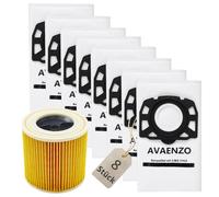 AVAEMZO 8 Sacchetti KFI 357 per aspirapolvere Kärcher WD2 Plus / WD3s /SE 4001 /