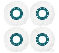 AVAENZO 4 testine di ricambio in microfibra per Clean Twist Disc Mop Systèmes per tutti i tipi di terreno