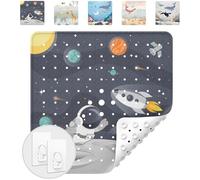 avakido® Tappetino doccia antiscivolo bambini 53x53 cm - Con 2 ganci inclusi - Tappeto quadrato antiscivolo senza BPA, lavabile e antimuffa