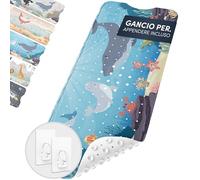 avakido® Tappetino vasca antiscivolo bambini - Senza BPA, resistente alla muffa e lavabile in lavatrice - Tappeto per vasca da bagno sicuro