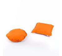 Avalon coppia di cuscini da pavimento decorativo per interno ed esterno in poliestere Samba Colore Arancio