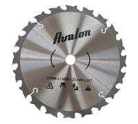 Avalon - Disco da 20 Denti Anti-Rimbalzo per decespugliatore, Lama Speciale per steli legnosi, 255 x 1,6 mm, Lunghezza del Dente widia 6 mm