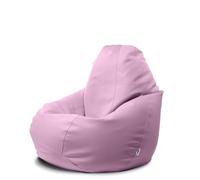 Avalon - Pouf Poltrona Sacco Gigante in Similpelle Jazz, Puffo per Sedersi Ergonomico da Interno, Pouf a Sacco Impermeabile, Comoda Poltrona a Sacco Moderna, Made in Italy(95x95x135cm- Lilla)