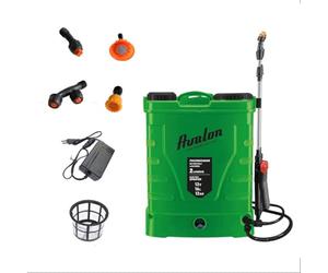 Avalon - Spruzzatore a zaino a pressione a 2 lance con batteria ricaricabile, serbatoio 16L, lance INOX