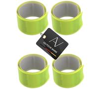 Avana Set di 4 Braccialetti Riflettenti per la Sicurezza, per Jogging, Ciclismo, Corsa, per Bambini