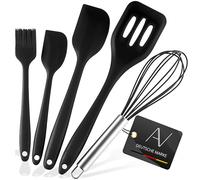 AVANA Set di 5 utensili da cucina in silicone, colore nero