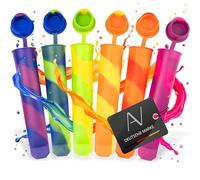 AVANA Set di 6 stampi per ghiaccio riutilizzabili in silicone senza BPA