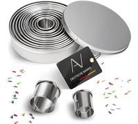 AVANA Set di formine per biscotti in acciaio inox, 12 pezzi