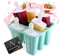 AVANA Stampi per ghiaccioli in silicone, 6 pezzi, senza BPA