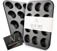 AVANA Teglia per muffin in acciaio al carbonio per 12 muffin