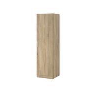 Avanit Trendstore - Adelfia - Armadio Multiuso in Legno Laminato con 1 Anta Battente e 3 Ripiani Interni, Colore Quercia Sonoma, Dimensioni 48,6x175,4x49,5 cm