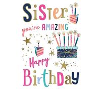Avant Garde Studios Biglietto di auguri di compleanno Amazing Sister Cakes - 22,9 x 15,2 cm