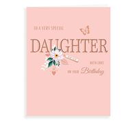 Avant Garde Studios - Biglietto di auguri di compleanno classico per figlia, 20 x 15 cm