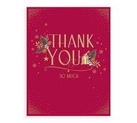 Avant Garde Studios - Biglietto di auguri di Natale con scritta Thank you at Christmas, 20 x 15 cm