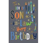 Avant Garde Studios Biglietto di auguri per genero con candele - 22,9 x 15,2 cm