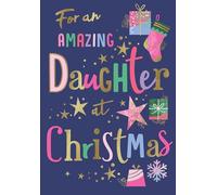 Avant Garde Studios Biglietto di Natale moderno, Amazin Daughter, blu navy - 22,9 x 15,2 cm - Piccadilly Greetings