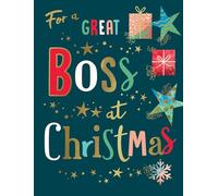 Avant Garde Studios Biglietto di Natale moderno per il grande boss, 20,3 x 15,2 cm, Piccadilly Greetings