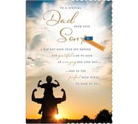 Avant Garde Studios Biglietto per la festa del papà, per un papà speciale da tuo figlio, 25,4 x 17,8 cm