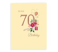 Avant Garde Studios Milestone H90027 - Biglietto di auguri di compleanno 70 F, 20,3 x 15,2 cm, per età