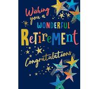 Avant Garde Studios Wishing you a Wonderful Retirement Card Congratulations - 22,9 x 15,2 cm