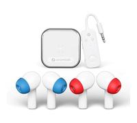 Avantalk Sky Infinity NC Cuffie Bluetooth 5.3 con cancellazione del rumore per voli a lunga distanza e viaggi aerei, 2 paia di cuffie wireless con trasmettitore audio, aptX basso