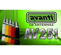 AVANTI AV251 - Antenna CB 1kw 160 cm. + cavo AVSPECIAL by MESSI & PAOLONI
