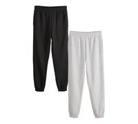 avanti Joggers con Polsini 'The SET'da Donna, Nero e Grigio, Confezione da 2 Joggers Grigio/Nero M