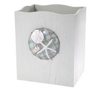 Avanti Linens - Cestino dei rifiuti, cestino decorativo, accessori da bagno ispirati alla spiaggia (collezione Seaglass)