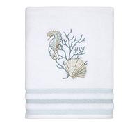 Avanti Linens Coastal Terrazzo Collection, asciugamano da bagno, in cotone, colore bianco