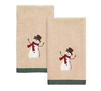 Avanti Linens Friends Gather Collection, set di 2 asciugamani per dita, marrone chiaro